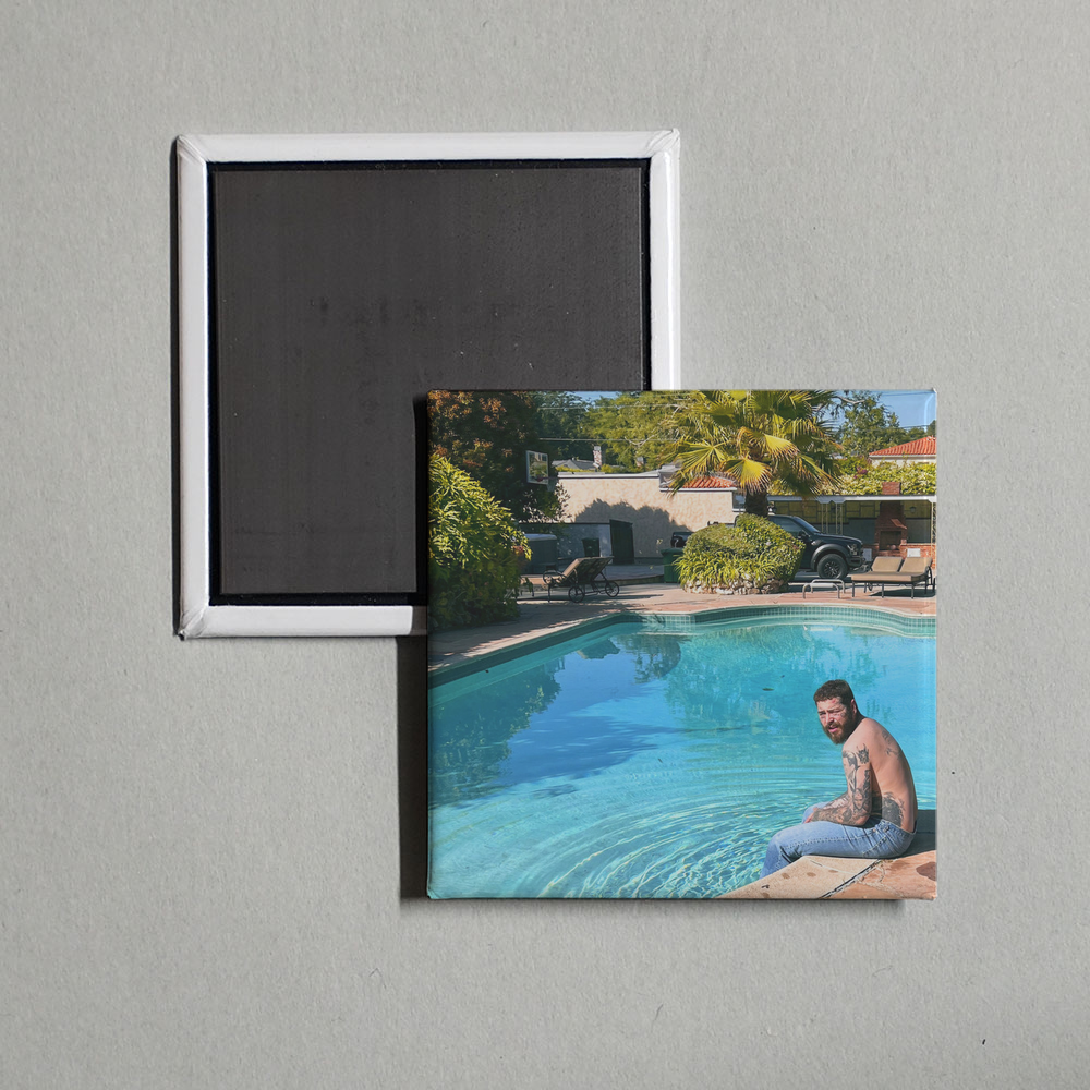 Post Malone - AUSTIN Album Cover Fridge Magnet