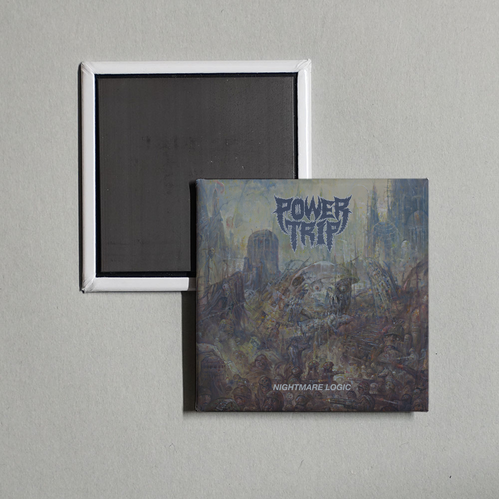 Power Trip - Nightmare Logic Album Cover Fridge Magnet