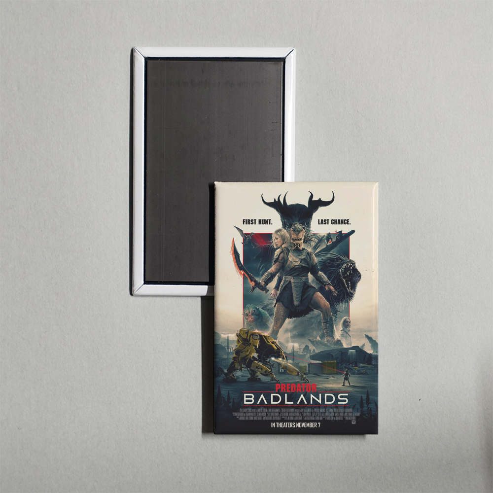 Predator Badlands Mini Movie Fridge Magnet