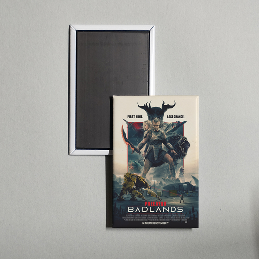 Predator Badlands Mini Movie Fridge Magnet