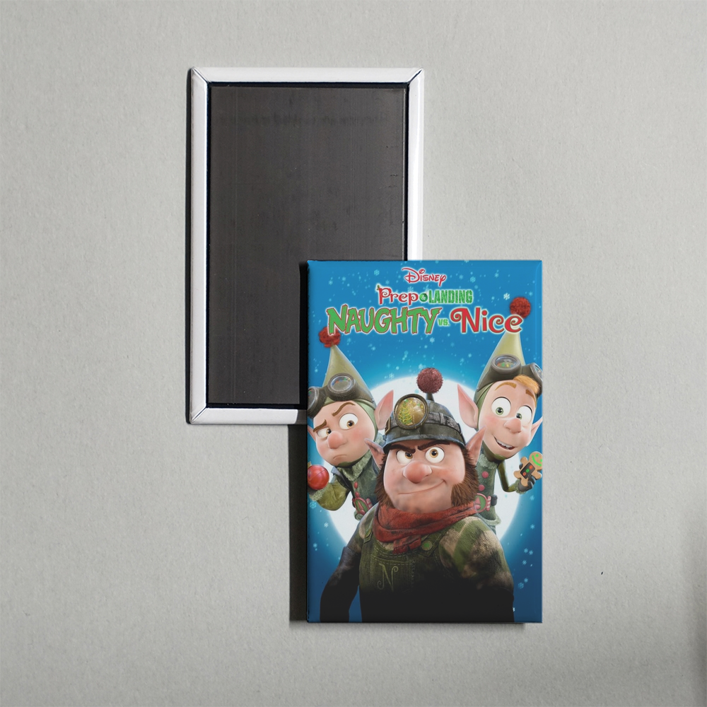Prep & Landing Naughty vs. Nice Mini Movie Fridge Magnet
