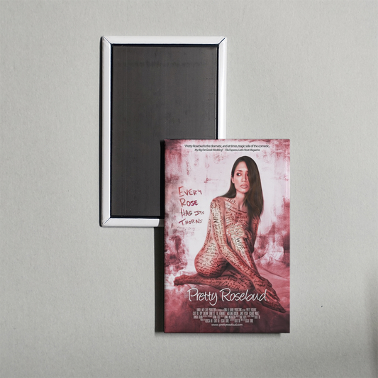 Pretty Rosebud Mini Movie Fridge Magnet