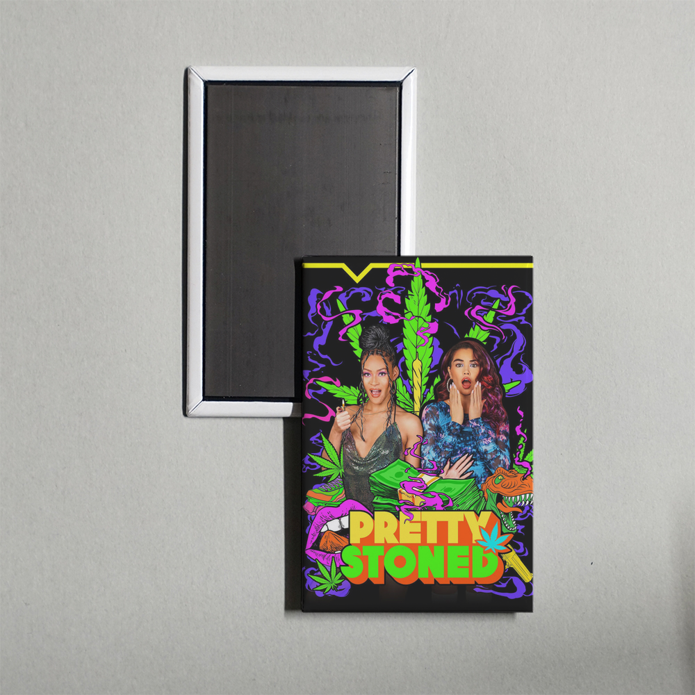 Pretty Stoned Mini Movie Fridge Magnet