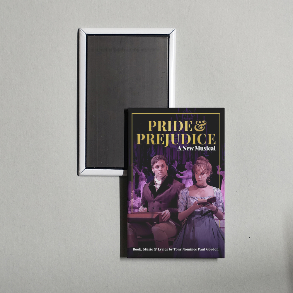 Pride and Prejudice A New Musical Mini Movie Fridge Magnet