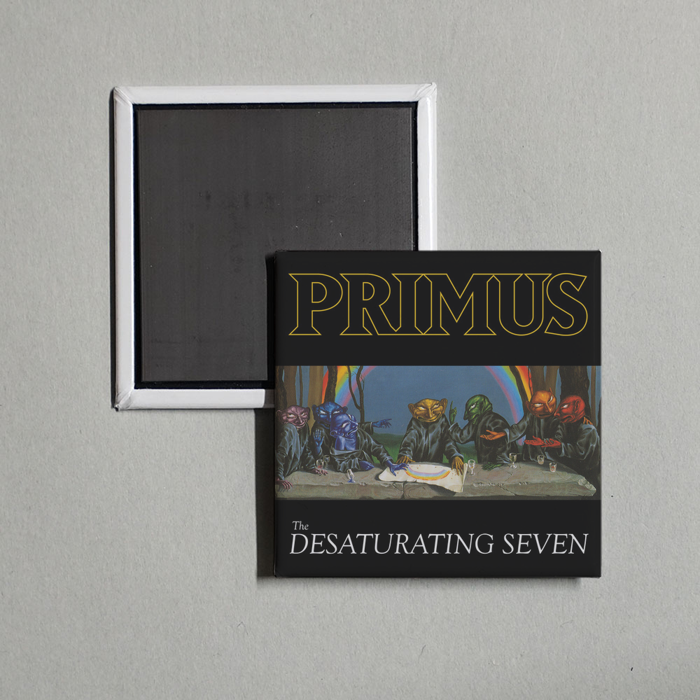 Primus - The Desaturating Seven Album Cover Fridge Magnet
