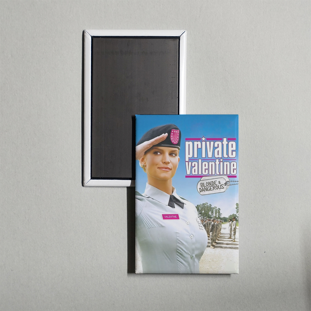 Private Valentine Blonde & Dangerous Mini Movie Fridge Magnet