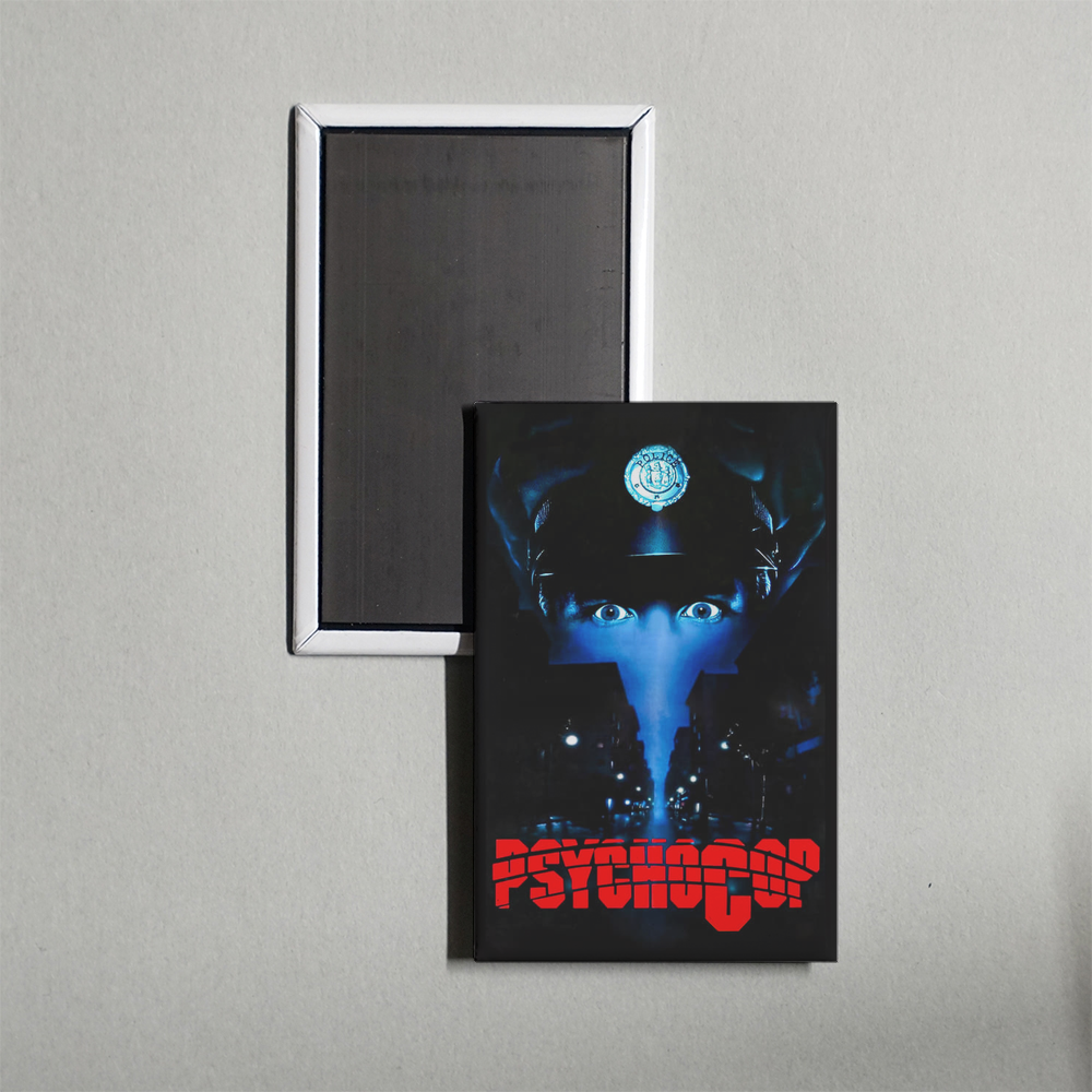 Psycho Cop Mini Movie Fridge Magnet