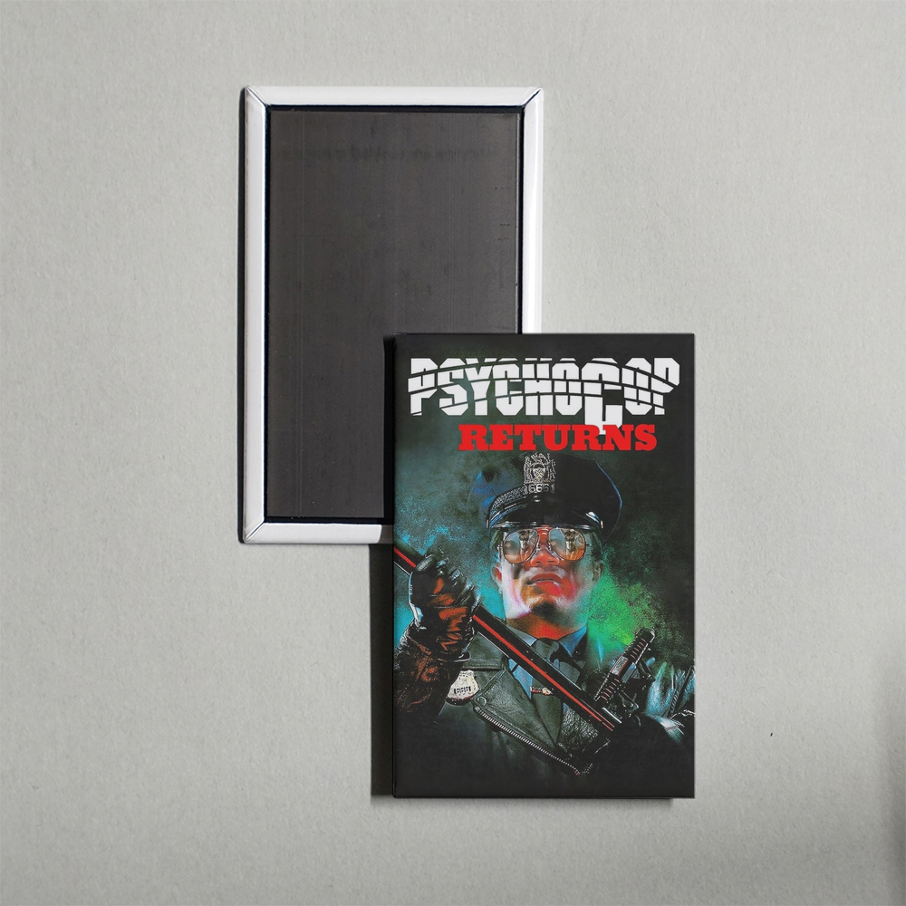 Psycho Cop Returns Mini Movie Fridge Magnet