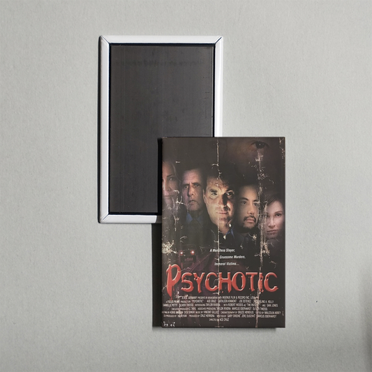 Psychotic Mini Movie Fridge Magnet