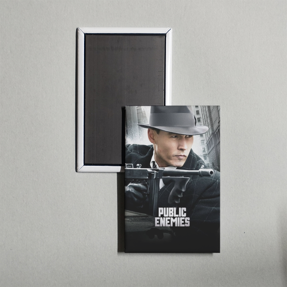 Public Enemies Mini Movie Fridge Magnet