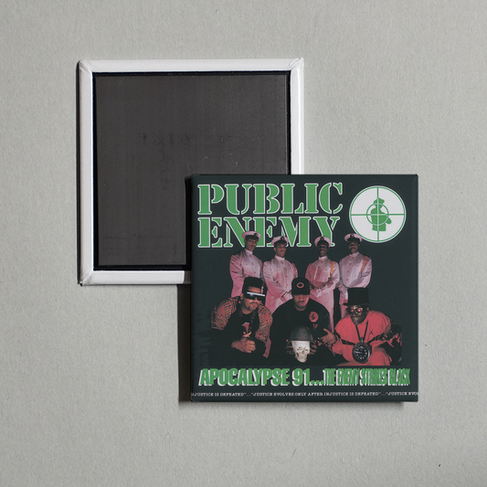 Public Enemy - Apocalypse 91… The Enemy Strikes Black Album Cover Fridge Magnet