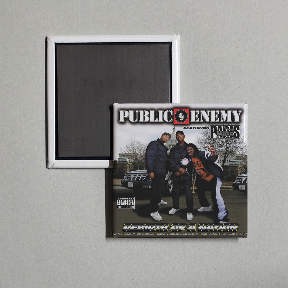 Public Enemy - Rebirth Of A Nation Album Cover Fridge Magnet