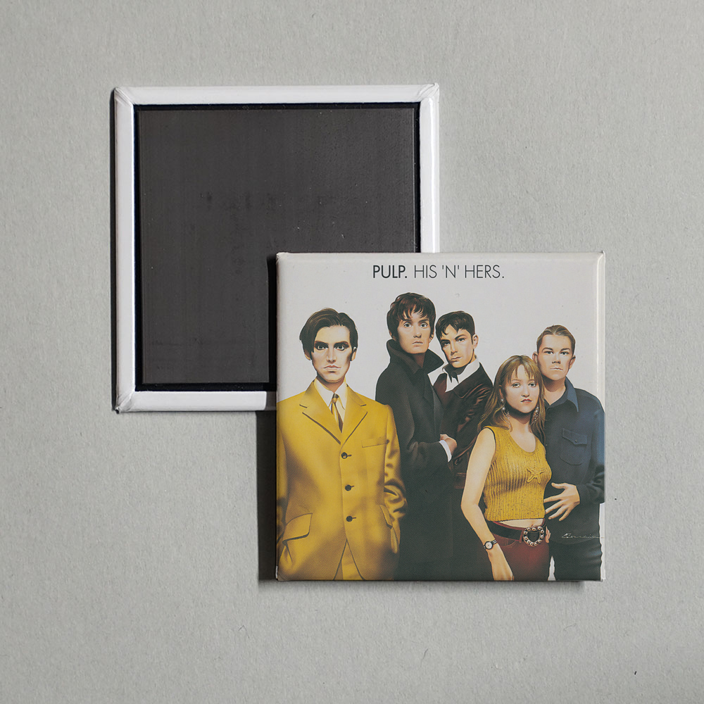 Pulp - His N Hers Album Cover Fridge Magnet