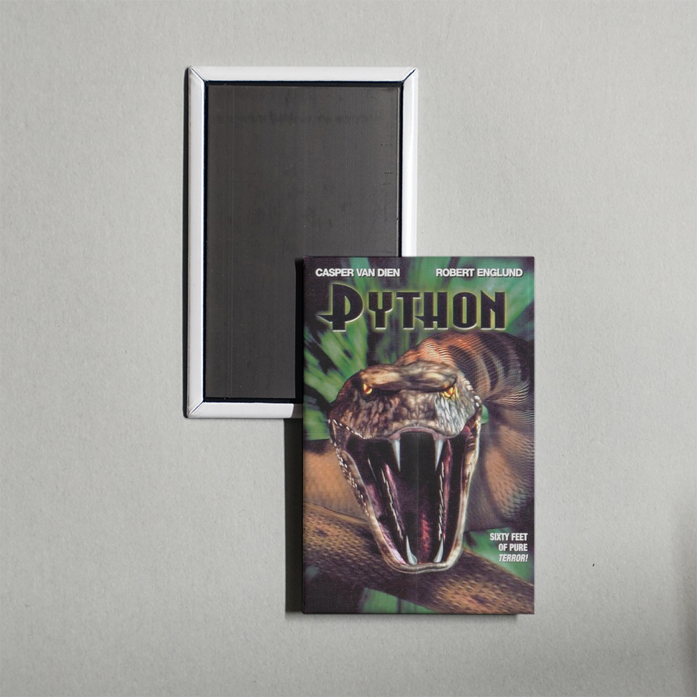 Python Mini Movie Fridge Magnet