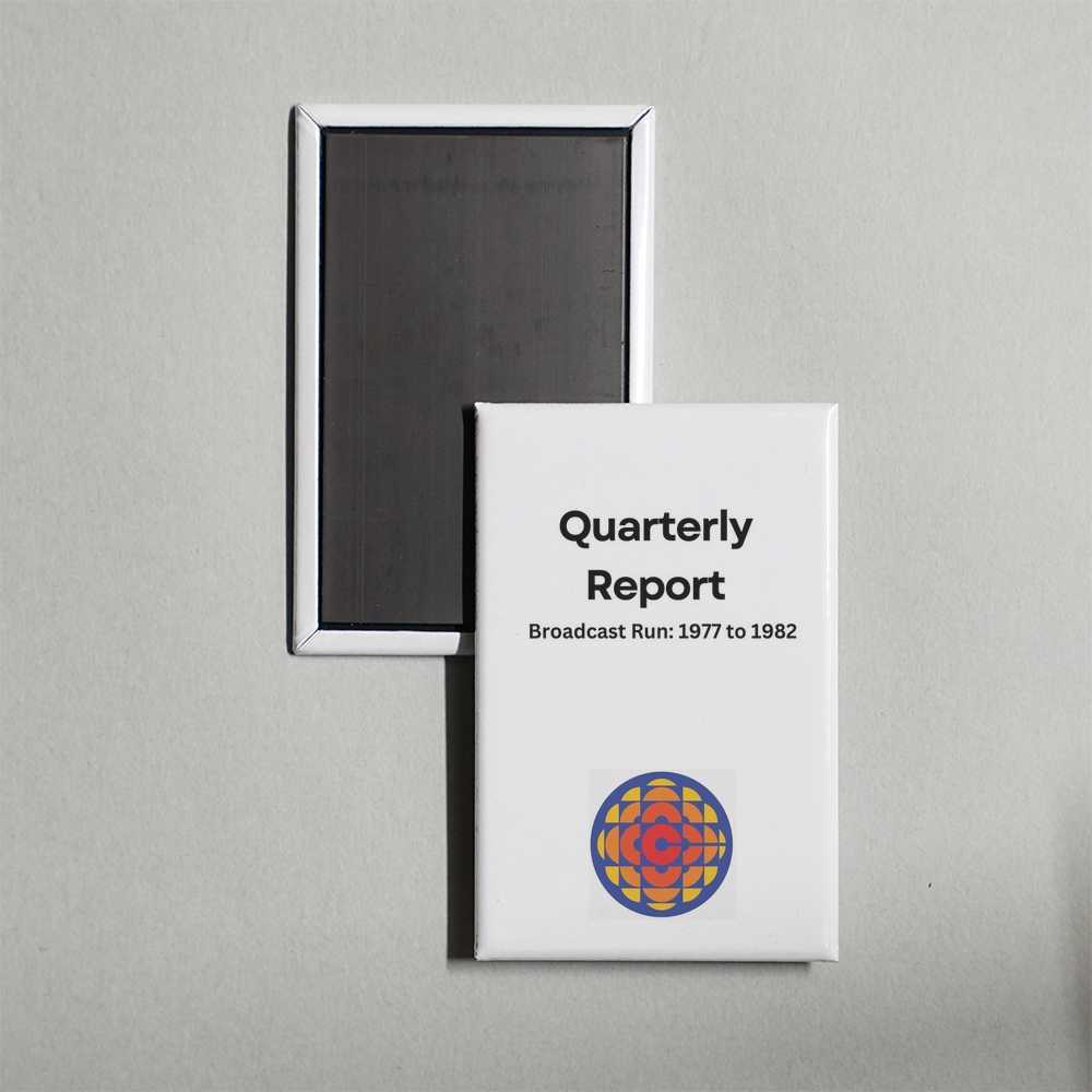 Quarterly Report TV Show Fridge Magnet