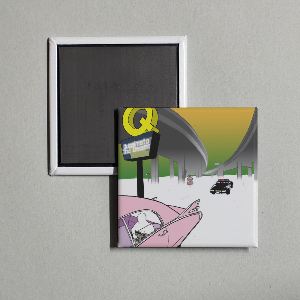 Quasimoto - The Unseen Album Cover Fridge Magnet
