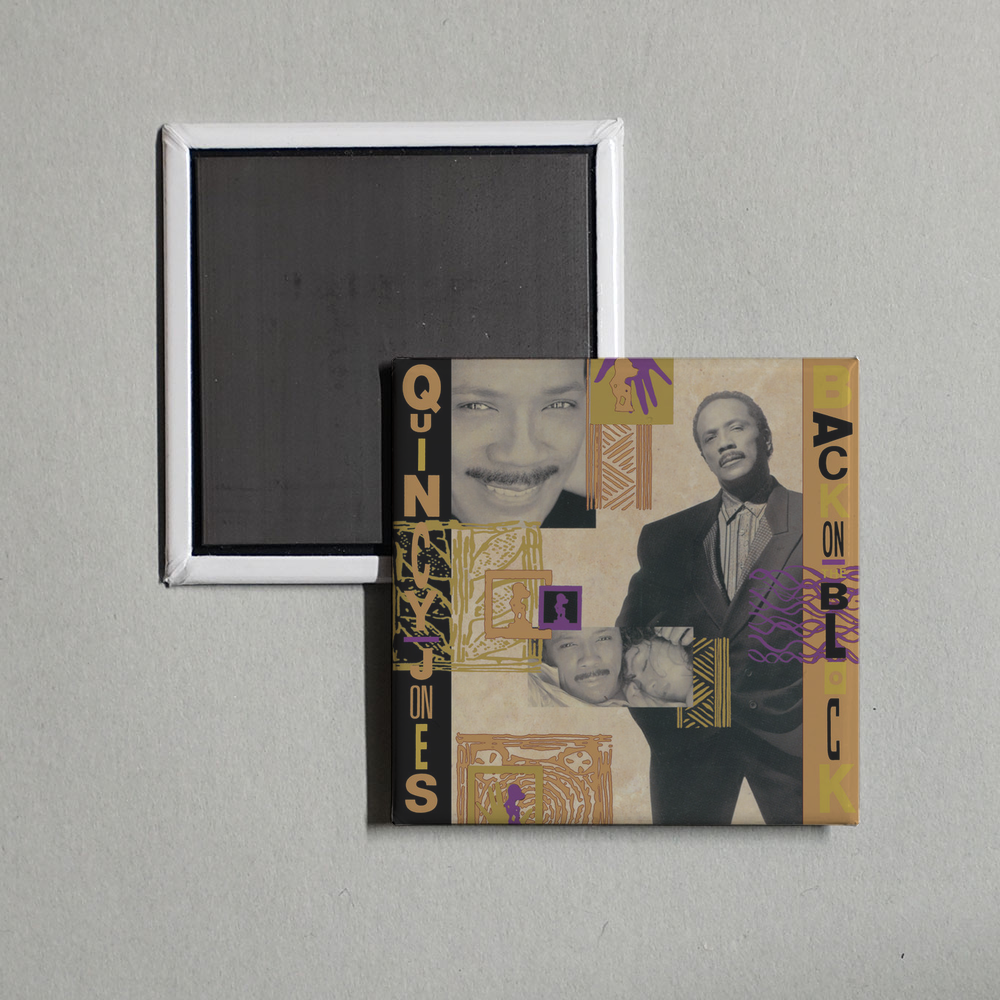 Quincy Jones - Back On The Block Album Cover Fridge Magnet
