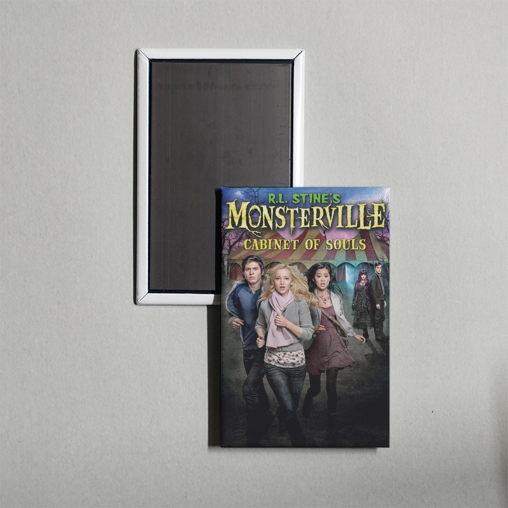 R.L. Stine's Monsterville The Cabinet of Souls Mini Movie Fridge Magnet