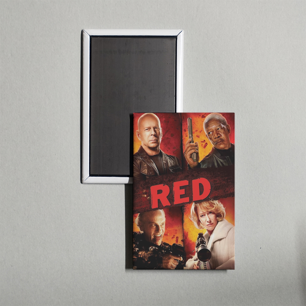 RED Mini Movie Fridge Magnet