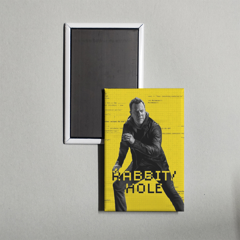 Rabbit Hole TV Show Fridge Magnet