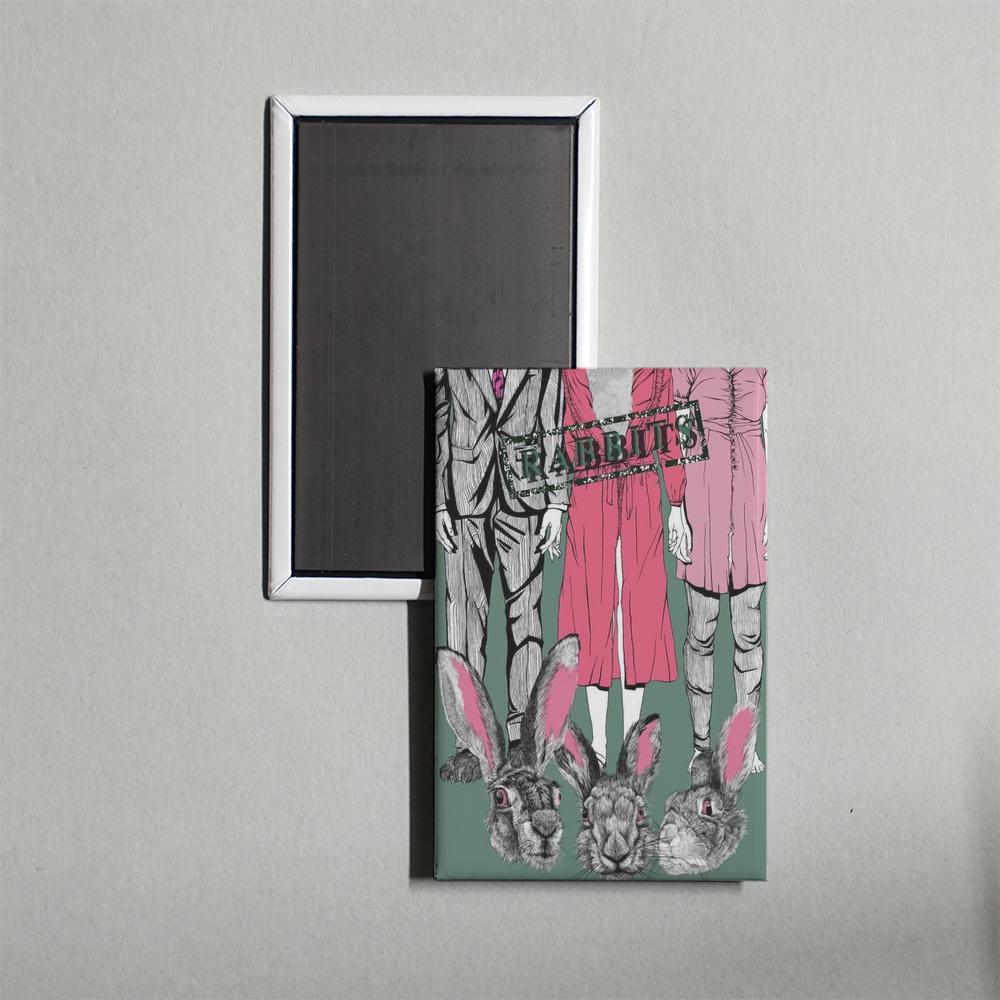 Rabbits Mini Movie Fridge Magnet