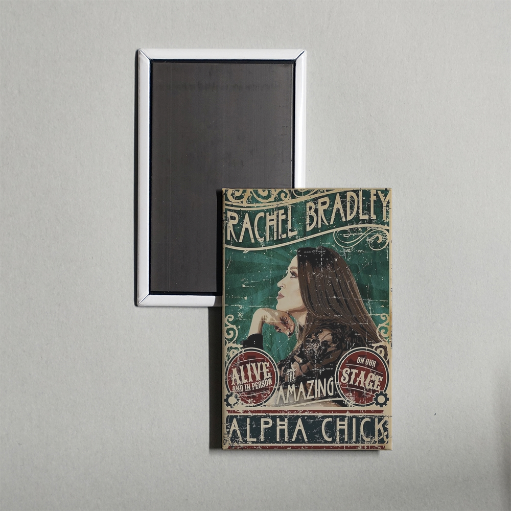 Rachel Bradley Alpha Chick Mini Movie Fridge Magnet