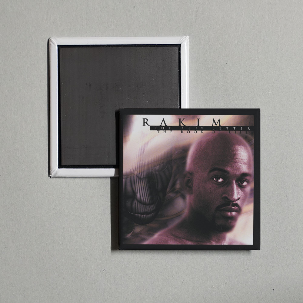 Rakim - The 18th Letter  The Book Of Life Album Cover Fridge Magnet