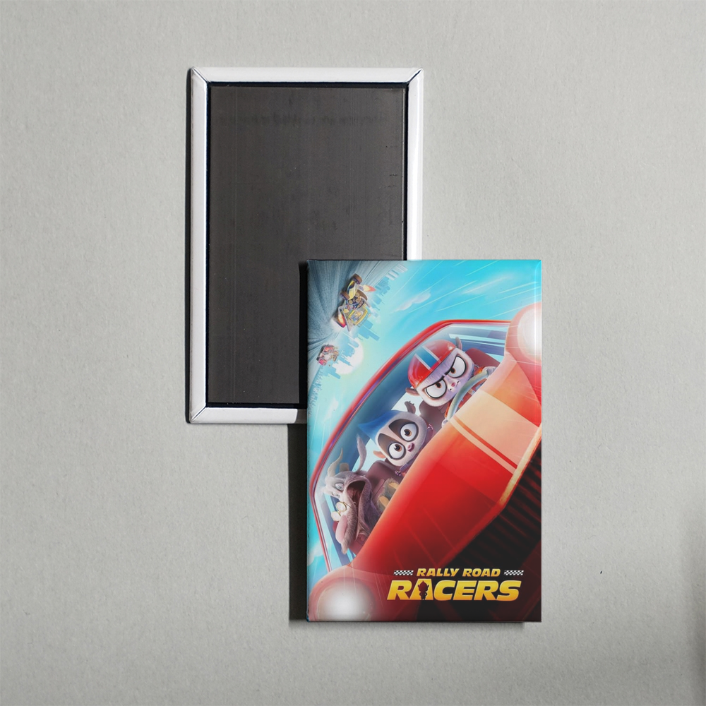 Rally Road Racers Mini Movie Fridge Magnet