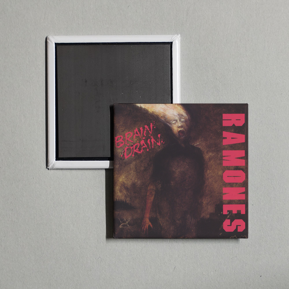 Ramones - Brain Drain Album Cover Fridge Magnet