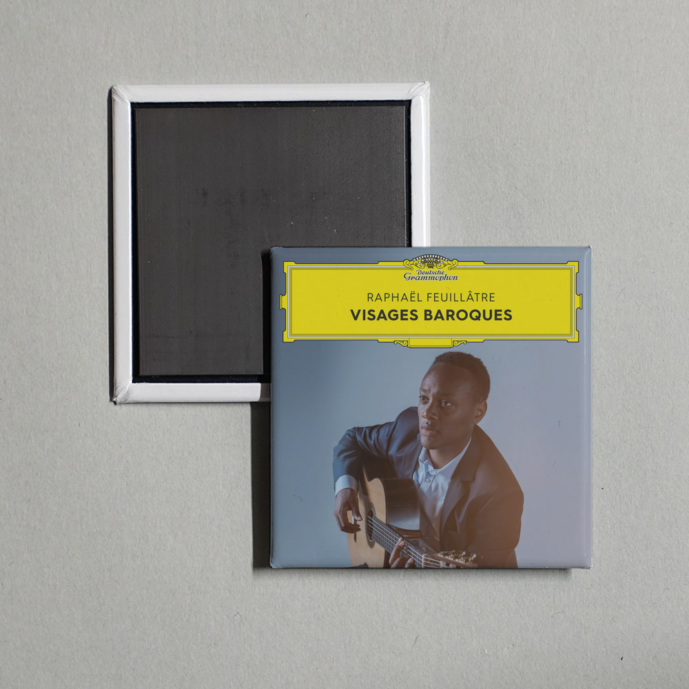 Raphaël Feuillâtre - Visages baroques Album Cover Fridge Magnet
