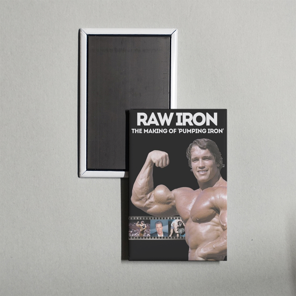 Raw Iron The Making of 'Pumping Iron' Mini Movie Fridge Magnet