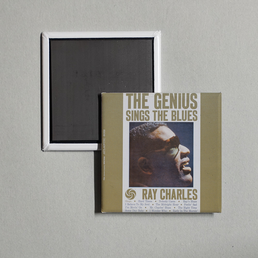 Ray Charles - The Genius Sings the Blues Album Cover Fridge Magnet