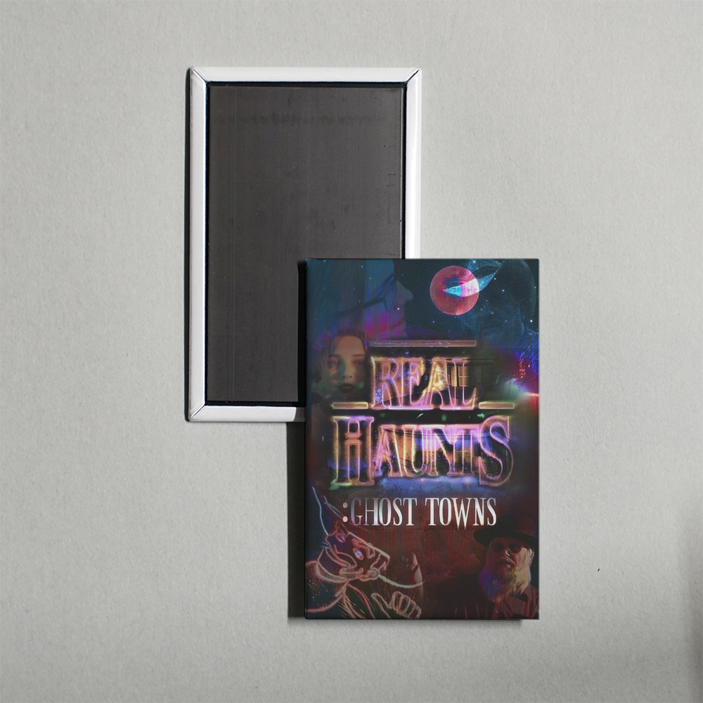 Real Haunts Ghost Towns Mini Movie Fridge Magnet