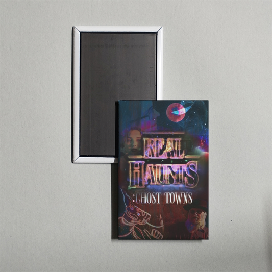 Real Haunts Ghost Towns Mini Movie Fridge Magnet