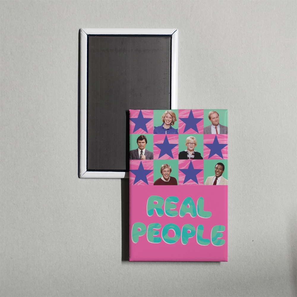 Real People TV Show Fridge Magnet