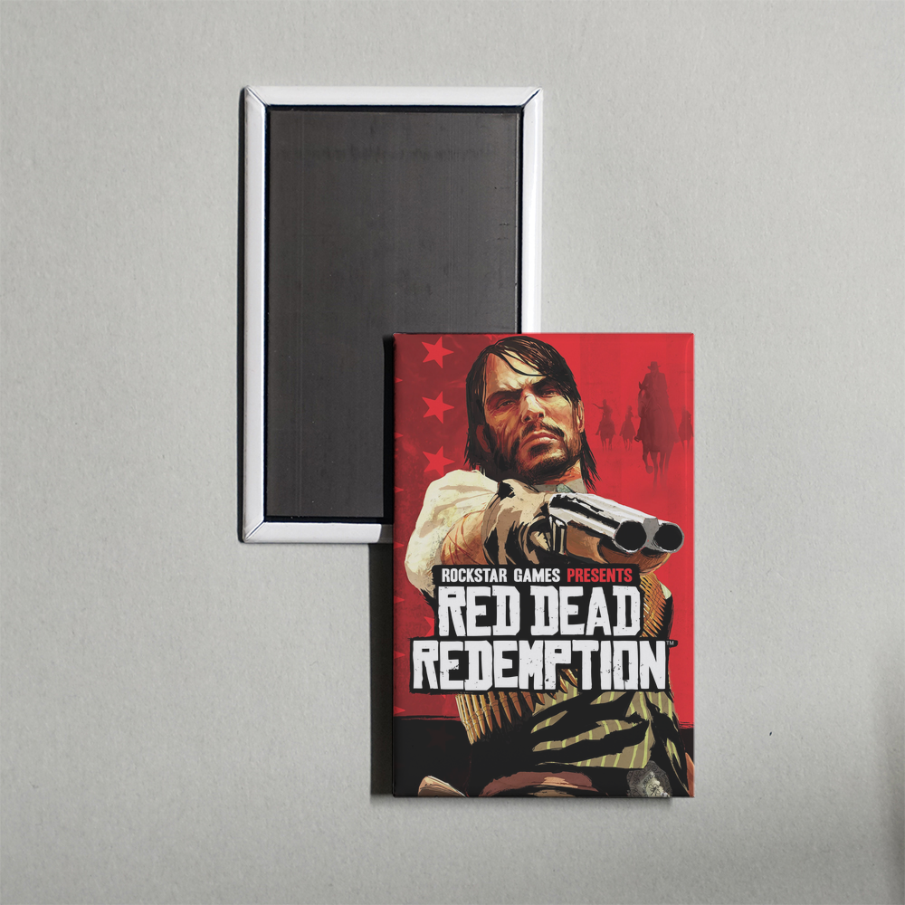 Red Dead Redemption Mini Video Game Fridge Magnet