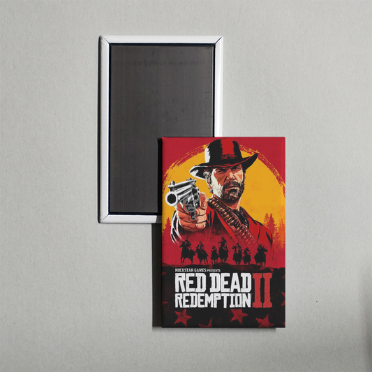 Red Dead Redemption II Mini Video Game Fridge Magnet