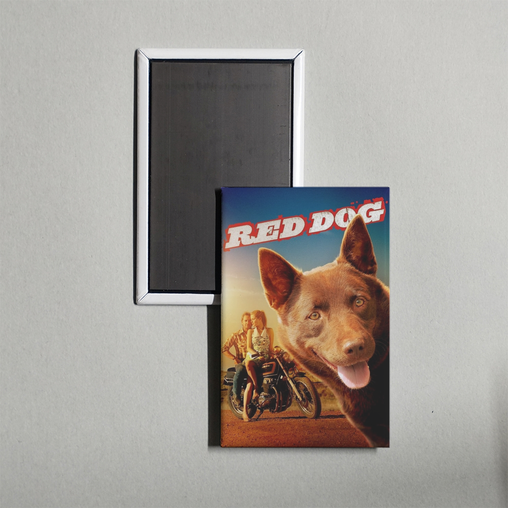 Red Dog Mini Movie Fridge Magnet