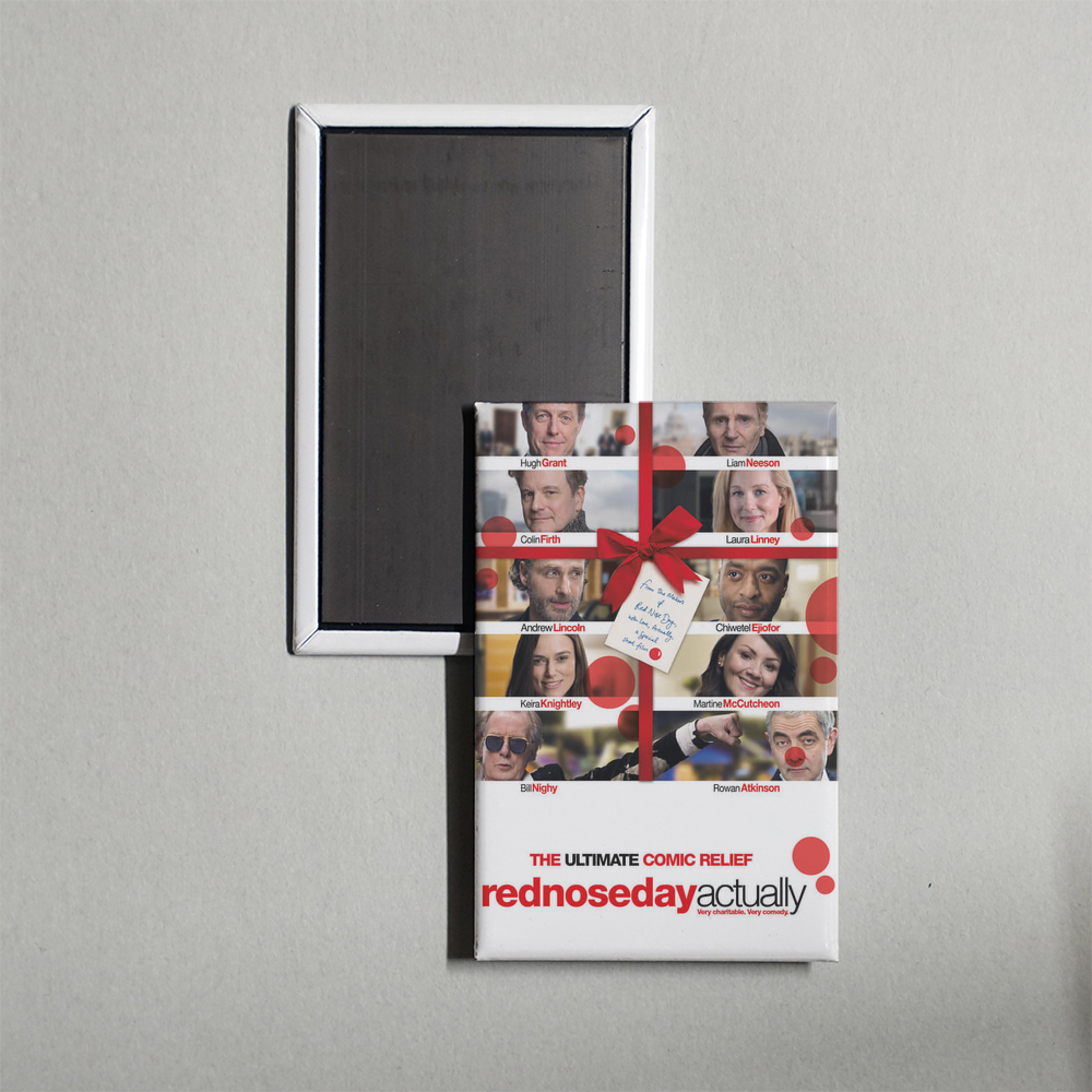 Red Nose Day Actually Mini Movie Fridge Magnet