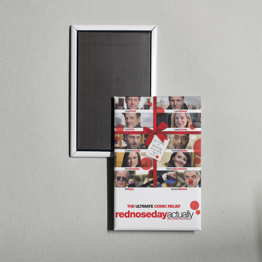 Red Nose Day Actually Mini Movie Fridge Magnet