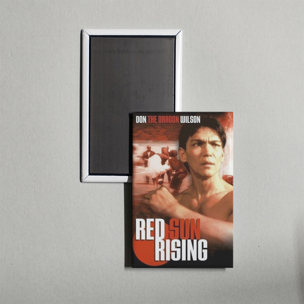Red Sun Rising Mini Movie Fridge Magnet