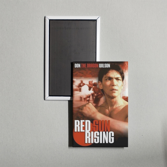 Red Sun Rising Mini Movie Fridge Magnet