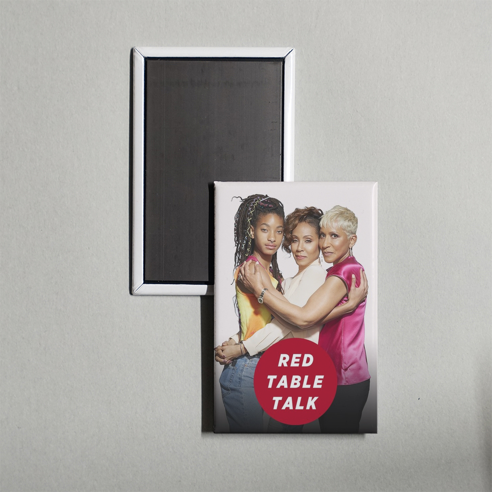 Red Table Talk TV Show Fridge Magnet