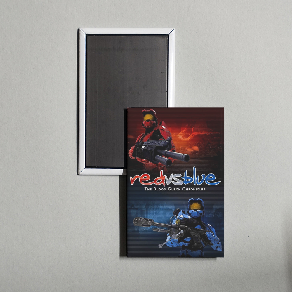 Red vs. Blue TV Show Fridge Magnet