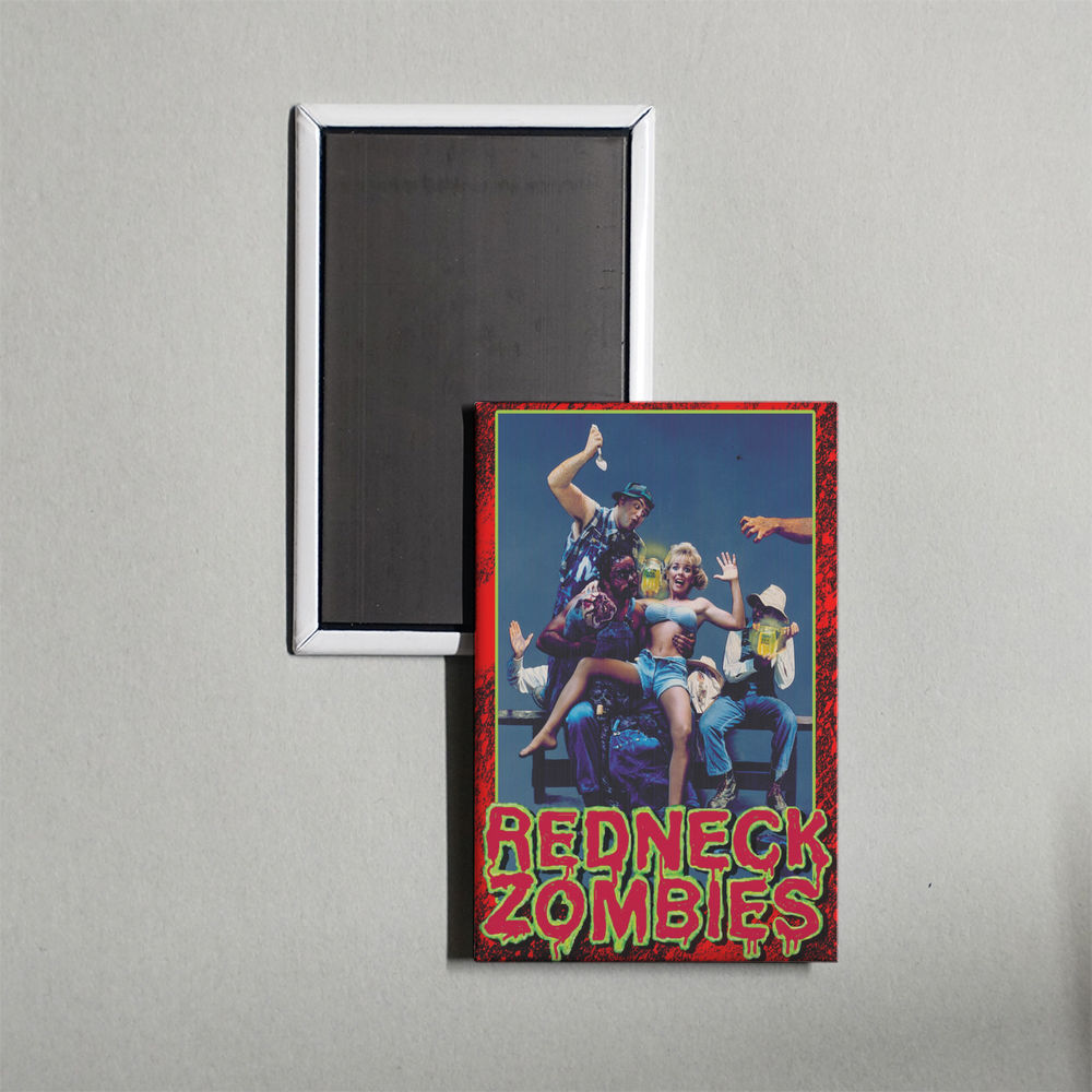 Redneck Zombies Mini Movie Fridge Magnet