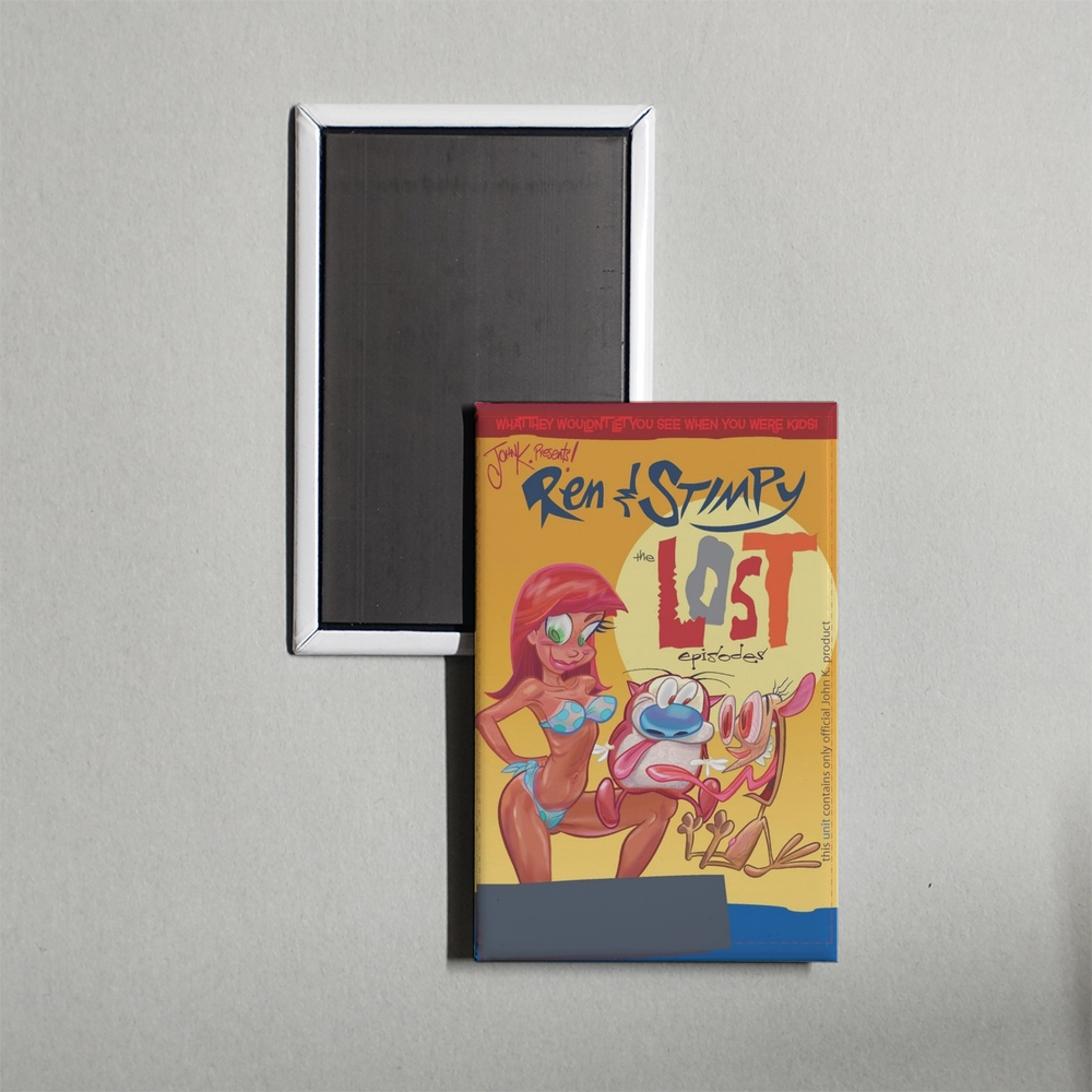 Ren & Stimpy Adult Party Cartoon TV Show Fridge Magnet