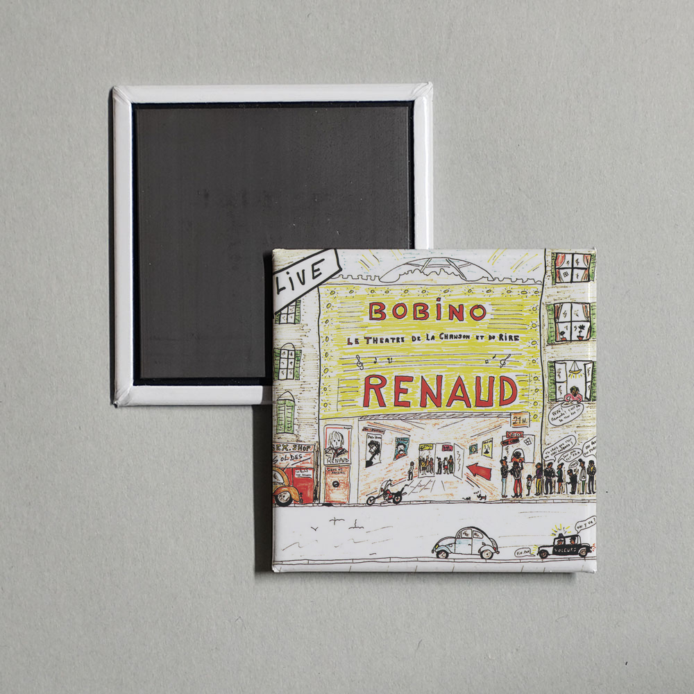 Renaud - Renaud A Bobino Album Cover Fridge Magnet