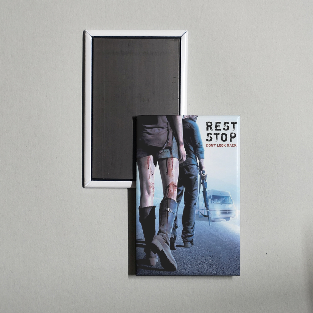 Rest Stop Don't Look Back Mini Movie Fridge Magnet
