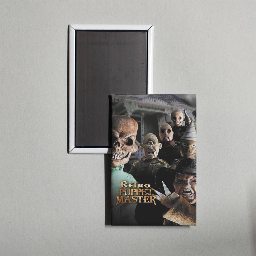 Retro Puppet Master Mini Movie Fridge Magnet