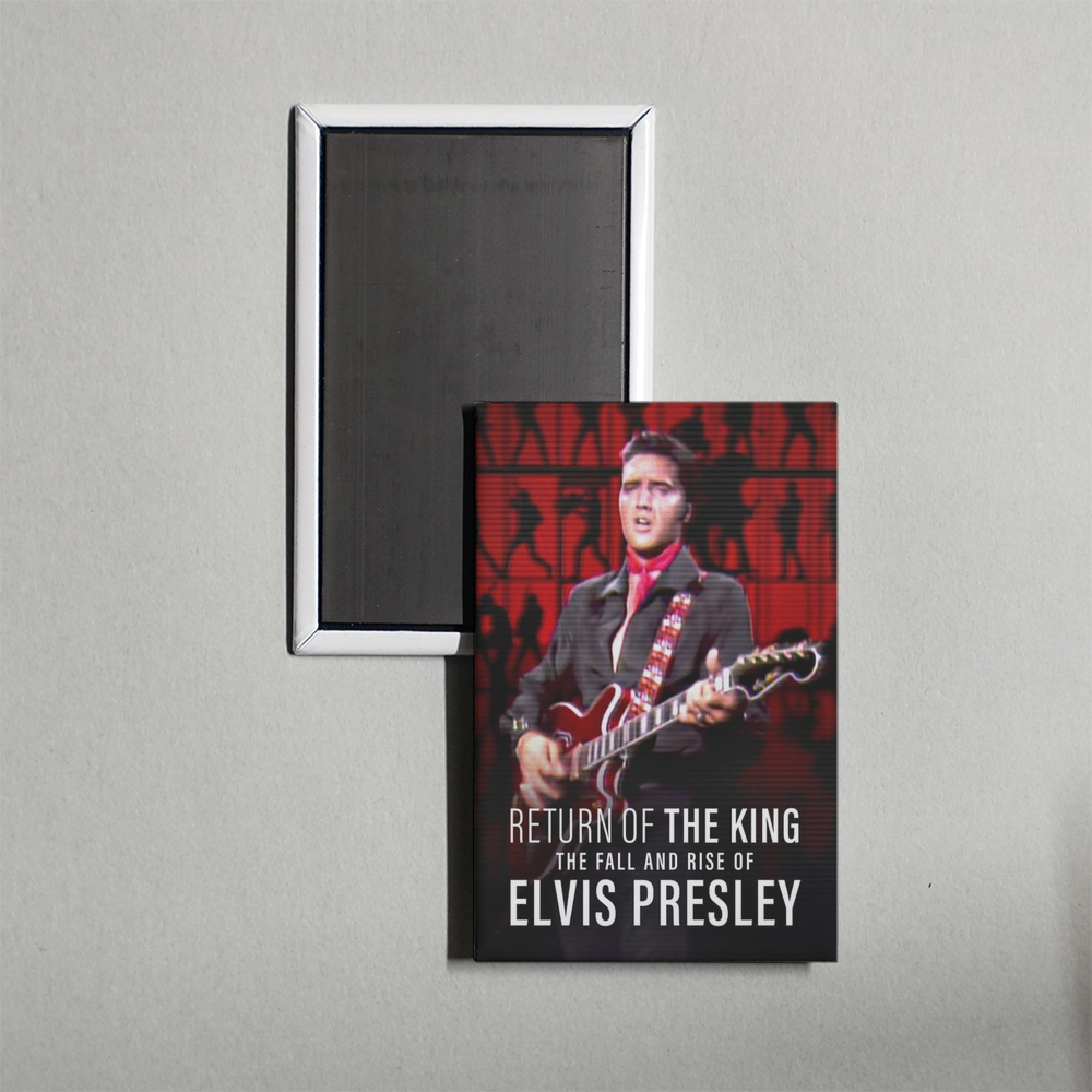 Return of the King The Fall and Rise of Elvis Presley Mini Movie Fridge Magnet